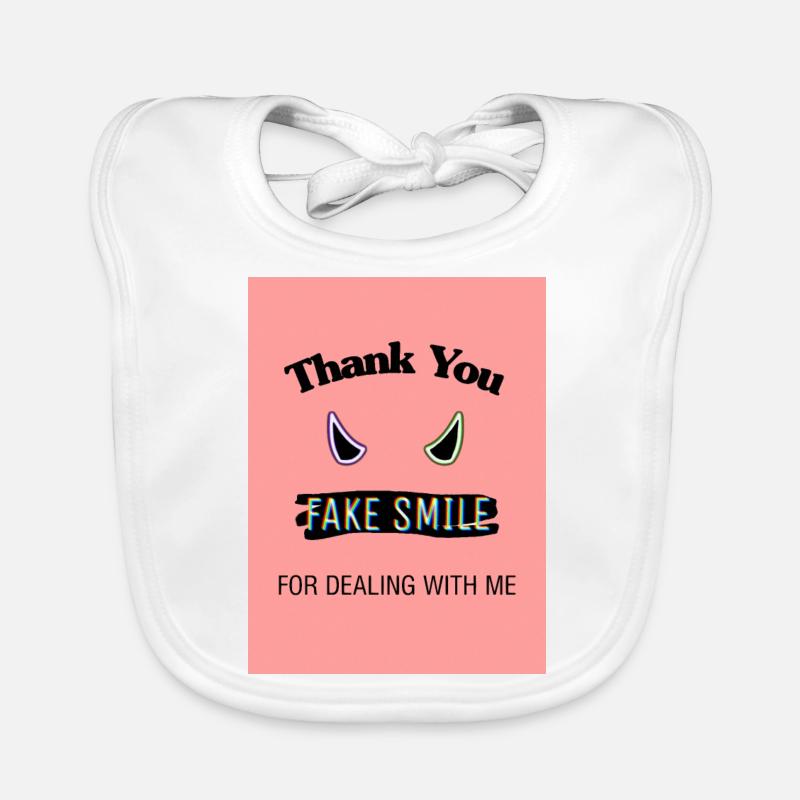 falsches Lächeln Baby Bio-Lätzchen