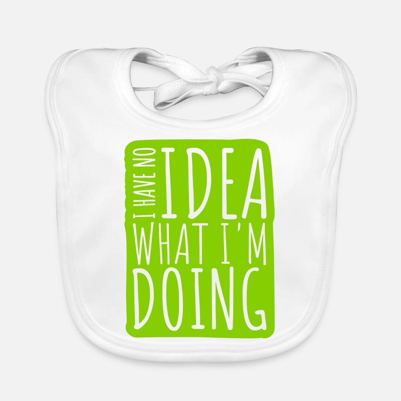 I Have No Idea Organic Baby Bibs