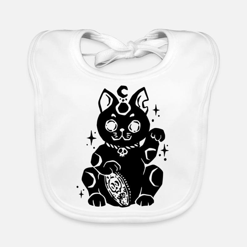 Maneki Neko Gothic Bavoir bio Bébé