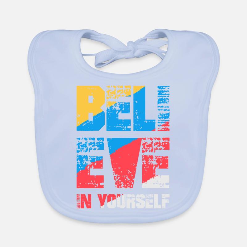 Glaube an dich selbst Baby Bio-Lätzchen