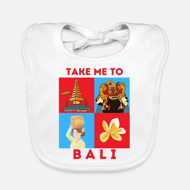 TAKE ME TO BALI Organic Baby Bibs