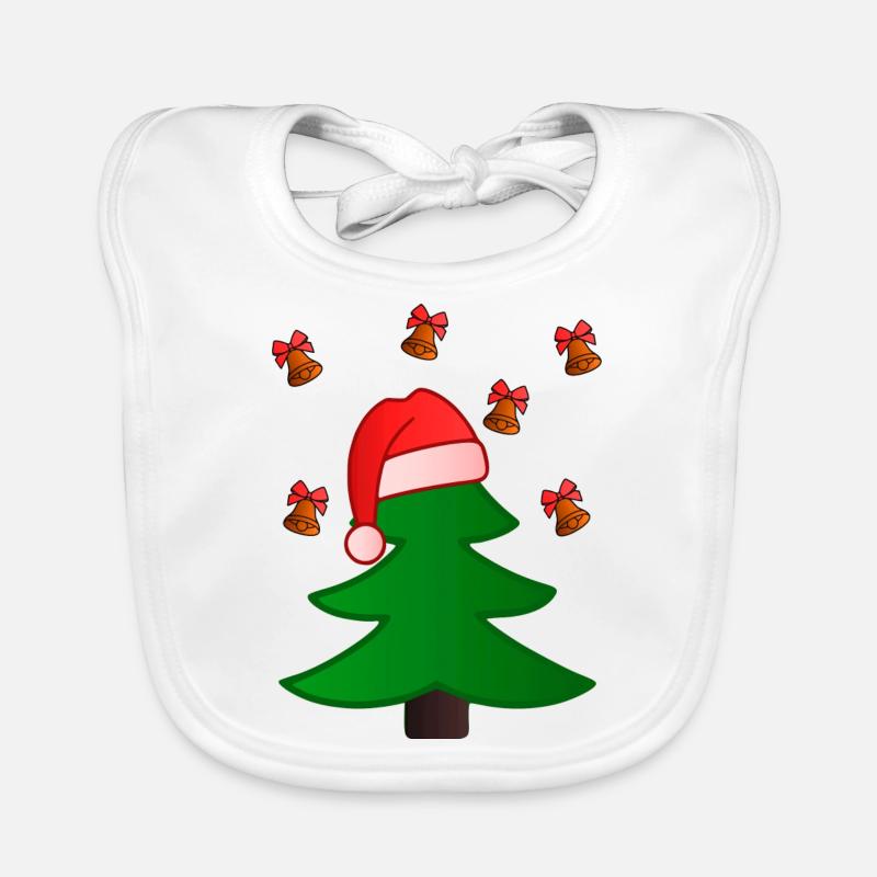 Weihnachtsbaum Baby Bio-Lätzchen