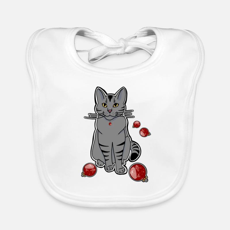 Chat de Noël Bavoir bio Bébé