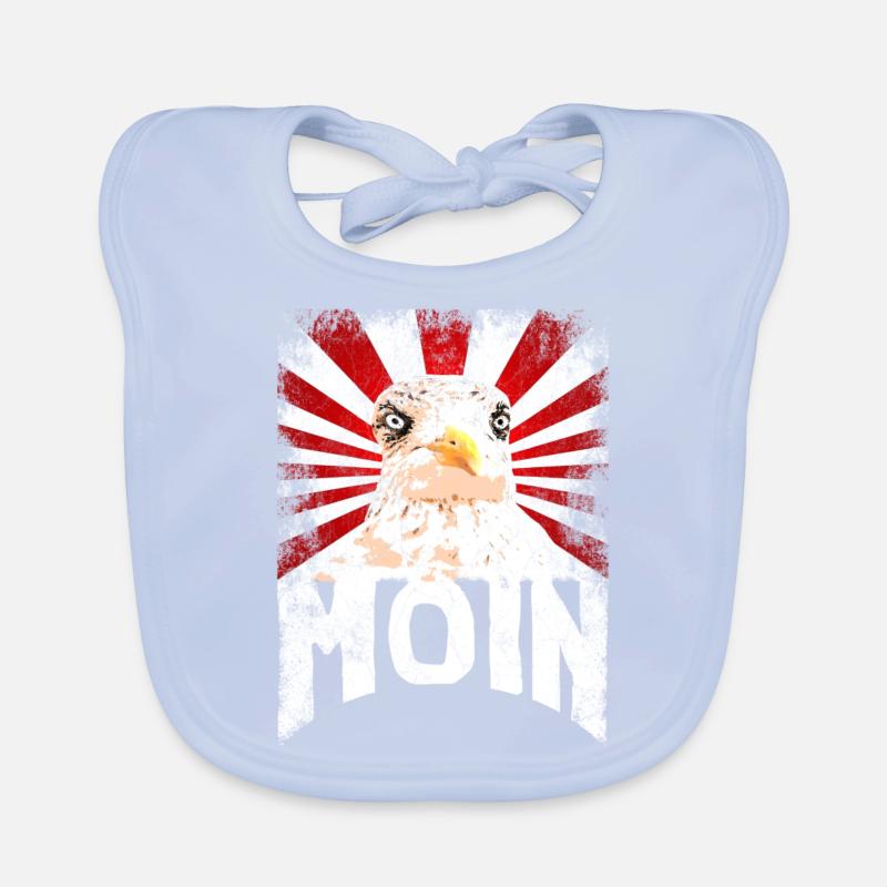 Angry Seagull Harbor Eagle 3 Organic Baby Bibs
