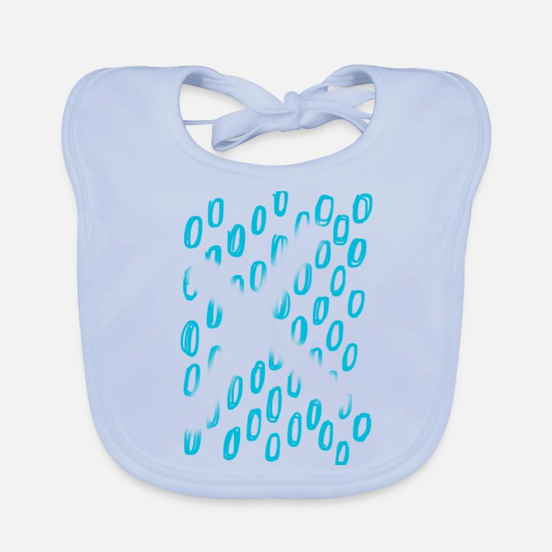 Modern abstraction Organic Baby Bibs