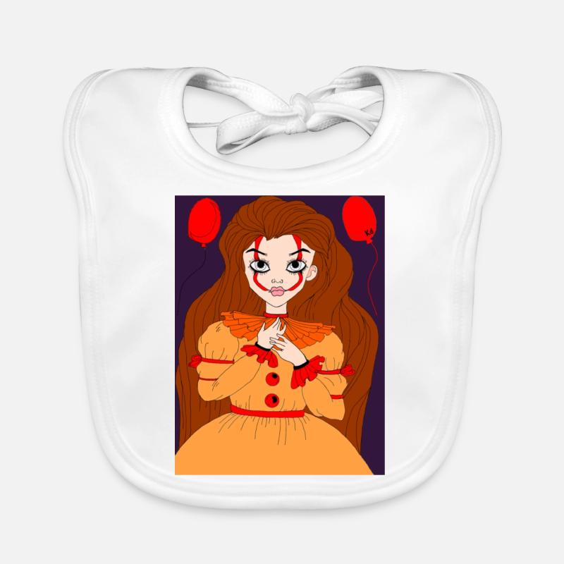 Makeup clown tee Bavoir bio Bébé