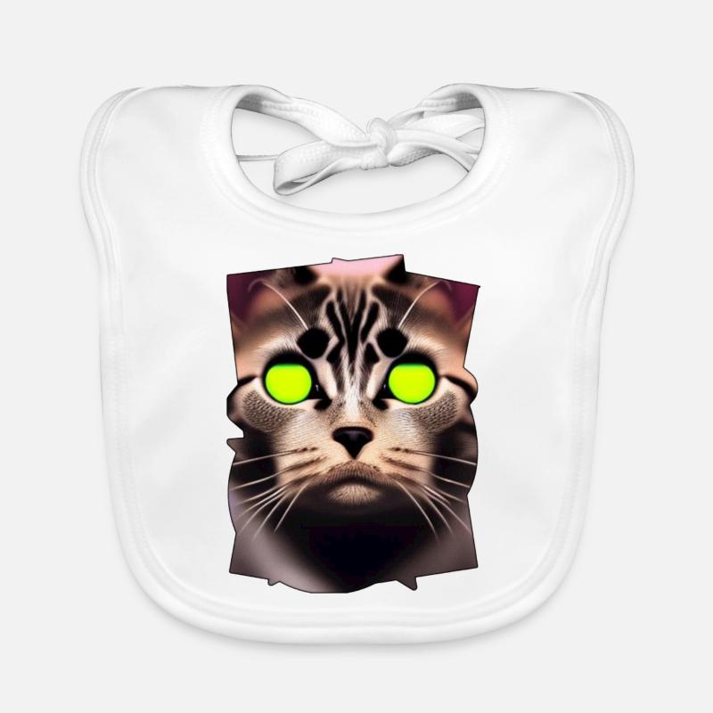 Katzengesicht Baby Bio-Lätzchen