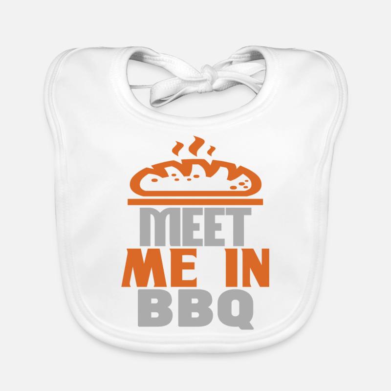 TREFFEN SIE MICH IM BBQ Baby Bio-Lätzchen