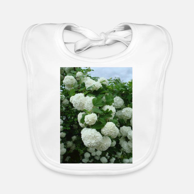 Snowball branches white - Spring Organic Baby Bibs