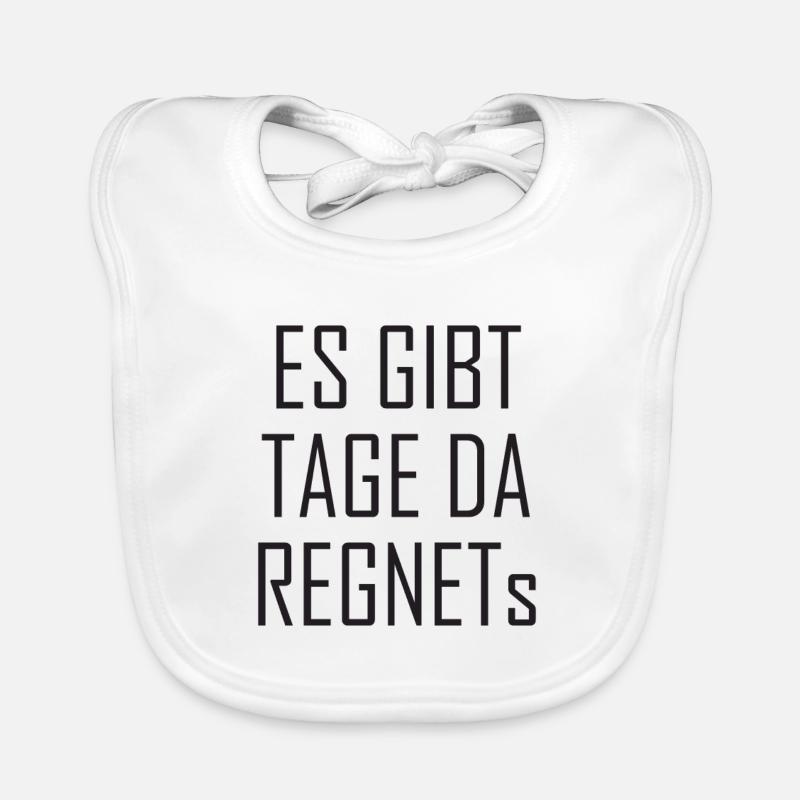 Es gibt Tage da regnets Baby Bio-Lätzchen