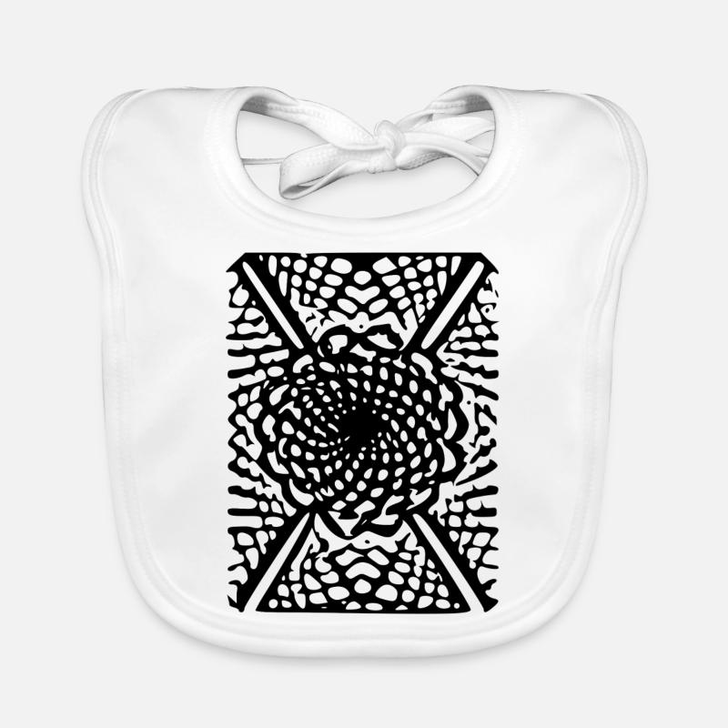 Design abstrait Bavoir bio Bébé