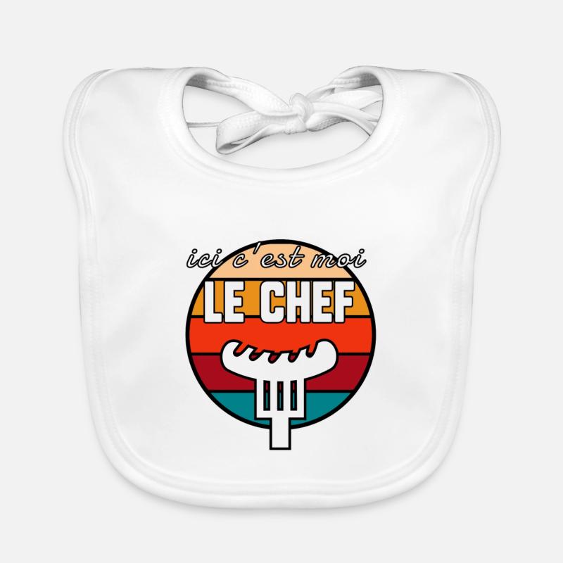 c’est moi le chef Bavoir bio Bébé