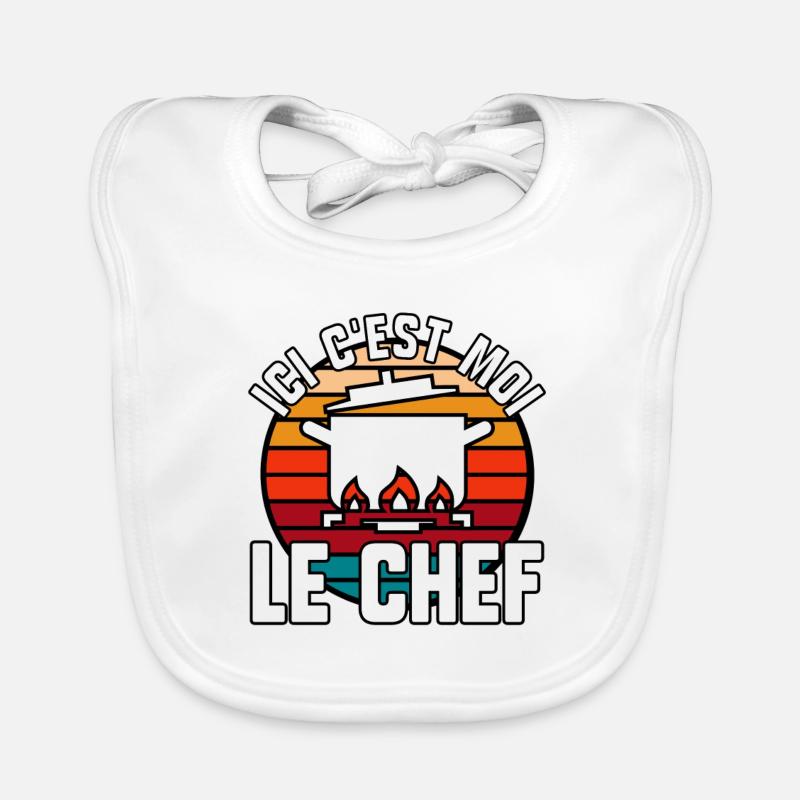 Ici c’est moi le chef Bavoir bio Bébé