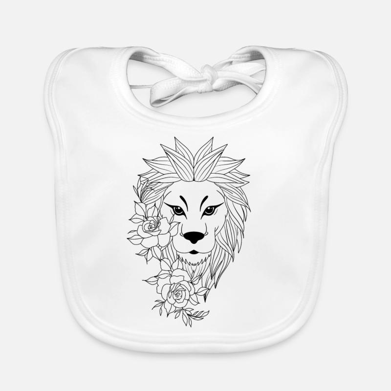 Lion Bavoir bio Bébé