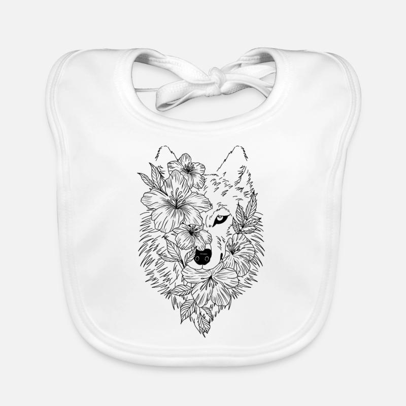 Loup Bavoir bio Bébé