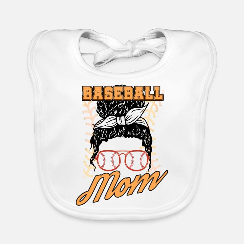 Maman baseball Bavoir bio Bébé