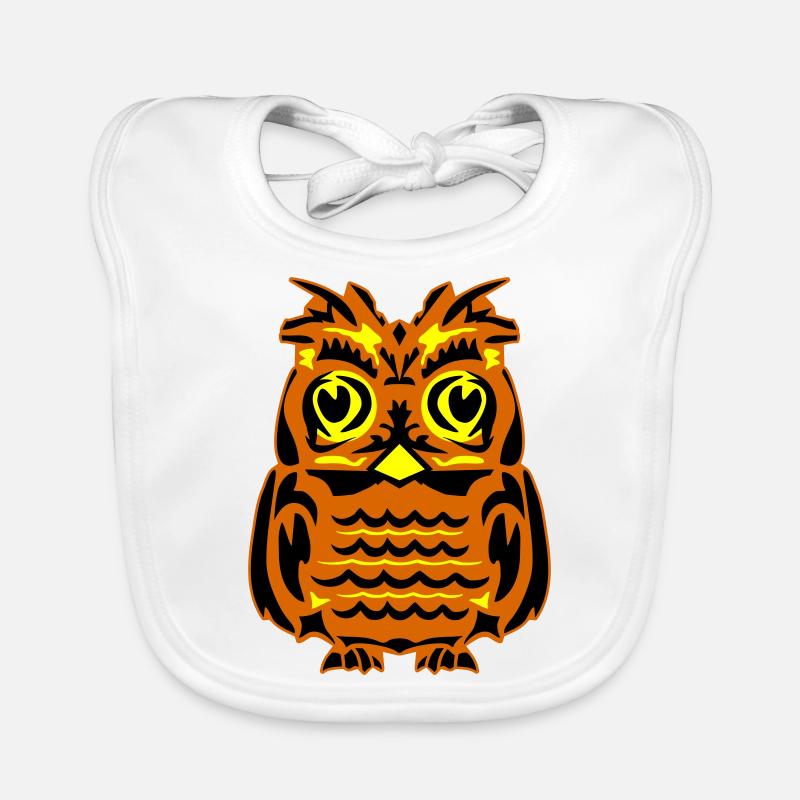 Eule Baby Bio-Lätzchen