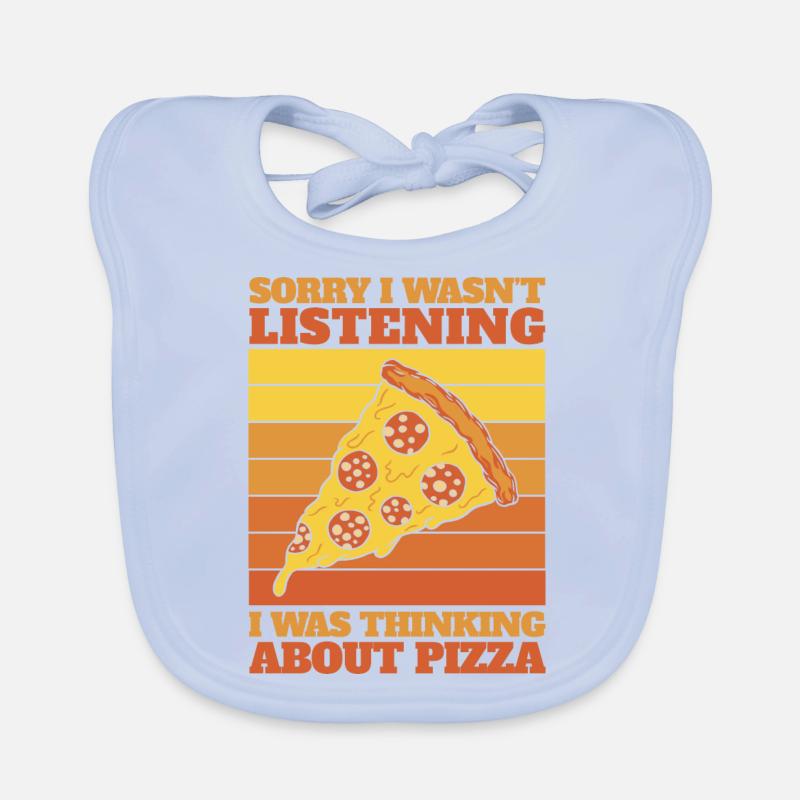 Tranche de pizza Bavoir bio Bébé