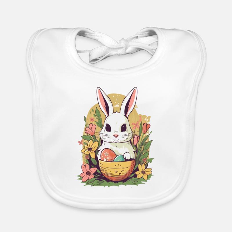 Easter Bunny Organic Baby Bibs
