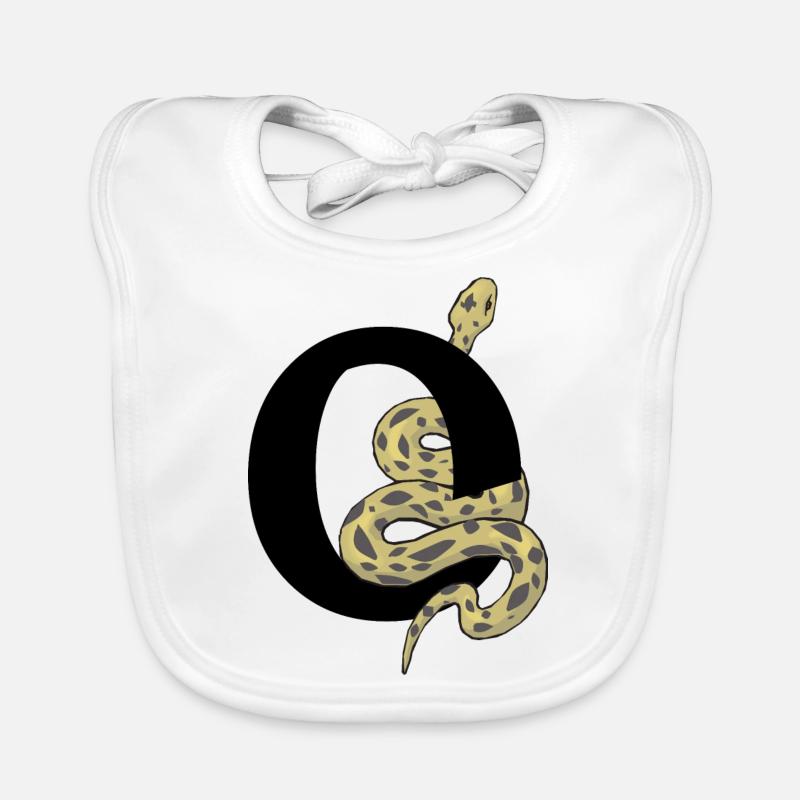 Lettre o serpent Bavoir bio Bébé