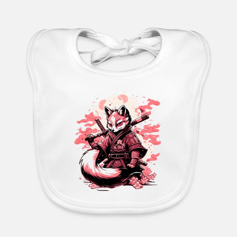 Renard samouraï Bavoir bio Bébé