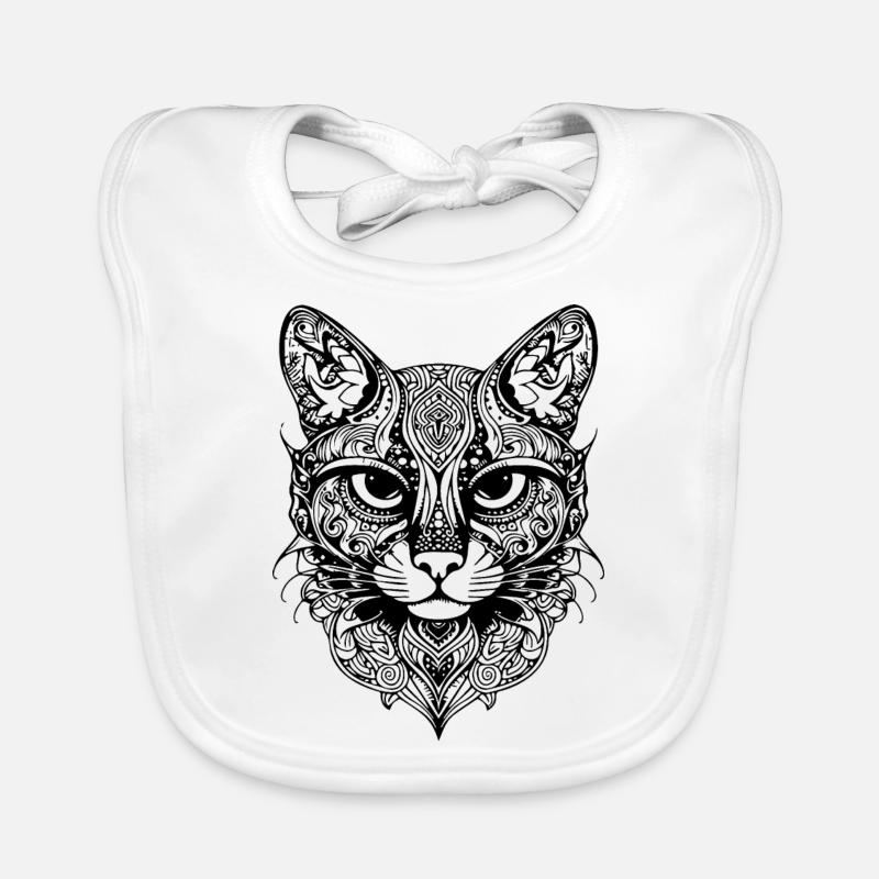 Chat chaton chaton dame Bavoir bio Bébé