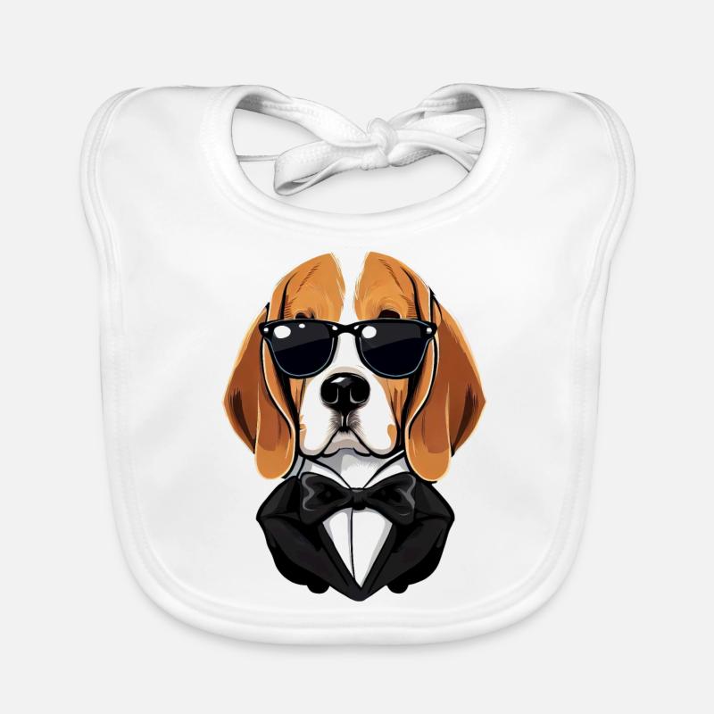 Chiot Beagle mignon Bavoir bio Bébé