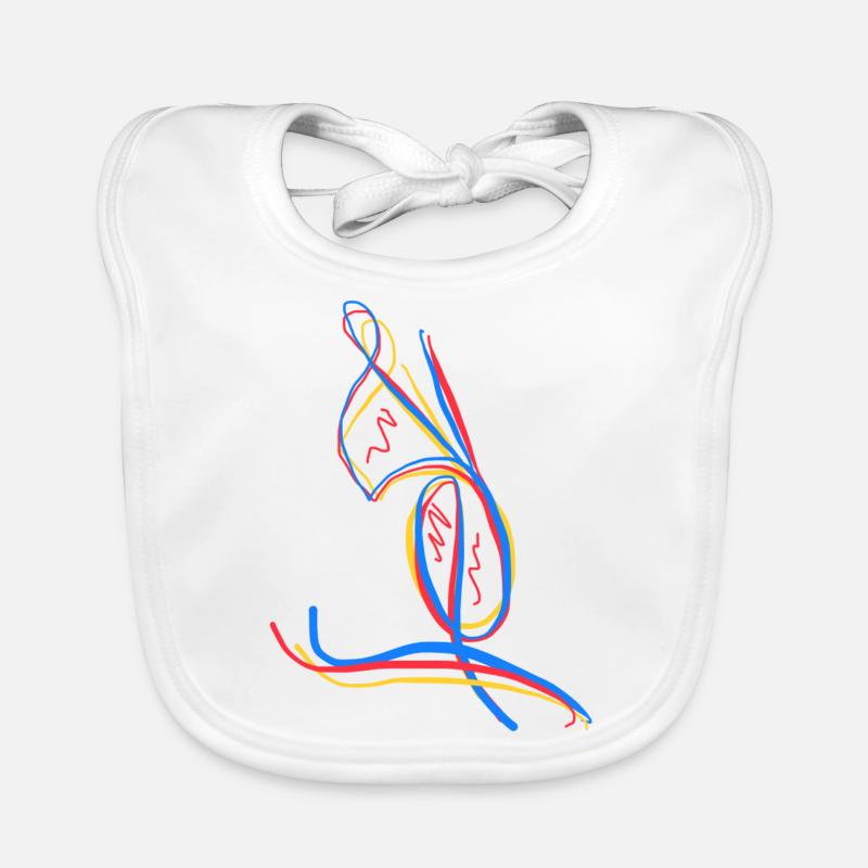 Cheerful letters Organic Baby Bibs