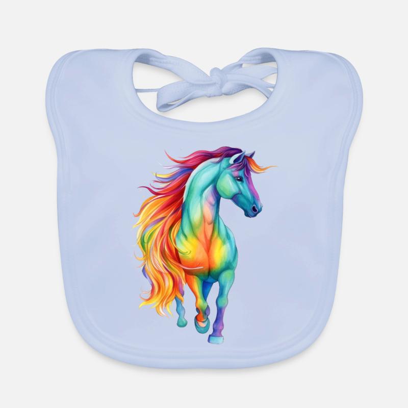 Pride Pferd Baby Bio-Lätzchen