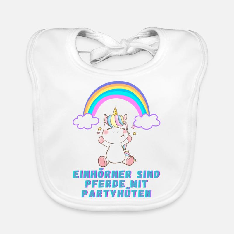 Einhörner Baby Bio-Lätzchen