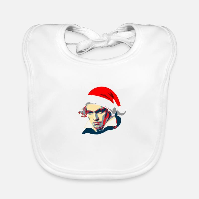 Da Da Da Daaaaaaa Ludwig Van Beethoven Christmas Organic Baby Bibs