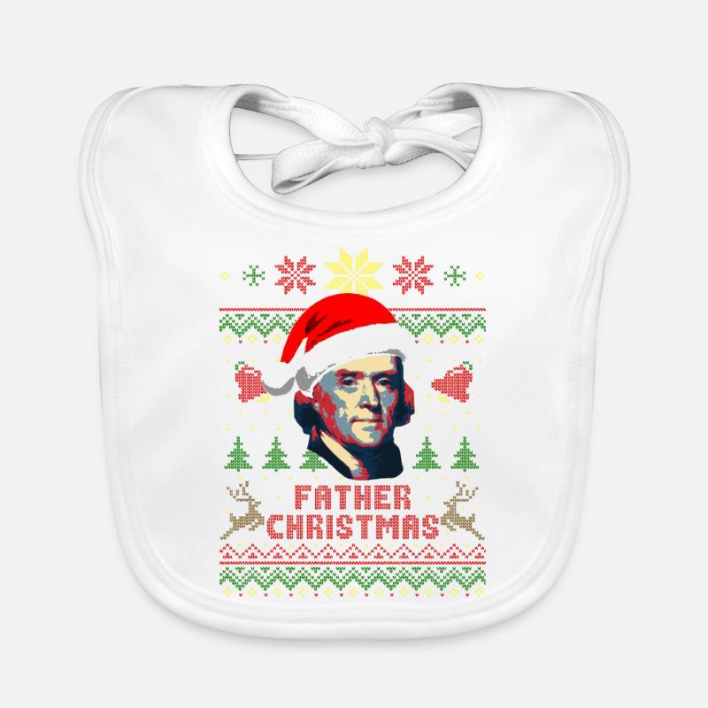 Thomas Jefferson Père Noël Bavoir bio Bébé