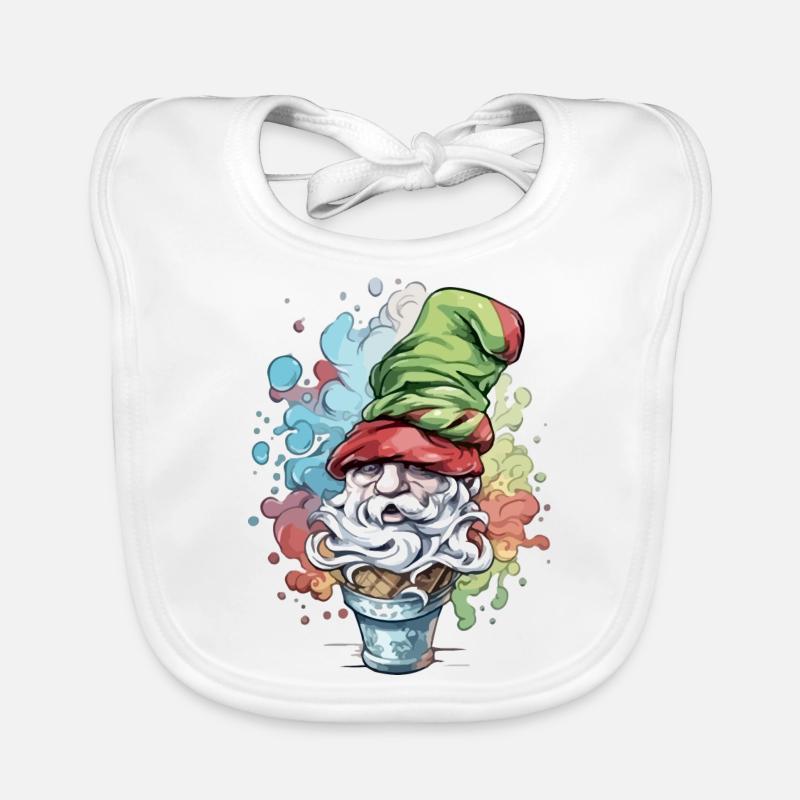 Elf in der Eiswaffel Baby Bio-Lätzchen