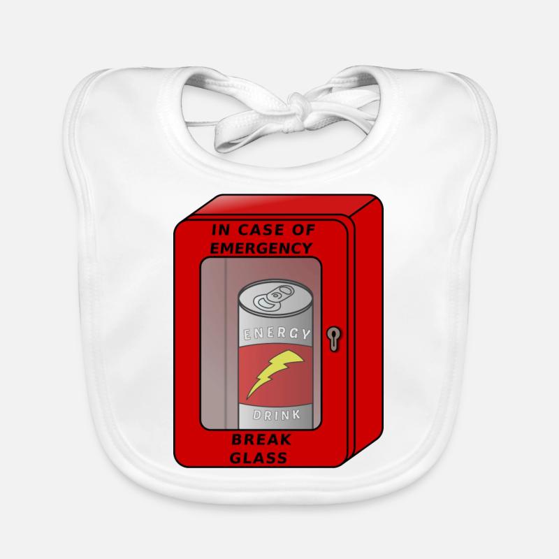 En cas d'urgence - Bavoir bio Bébé - blanc