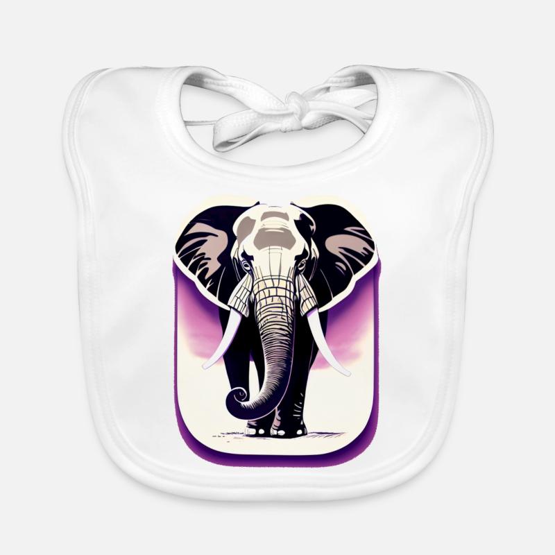 Elephant's Eternal Wisdom Organic Baby Bibs