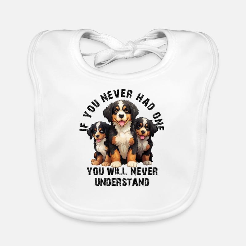 Bernese mountain dog Organic Baby Bibs