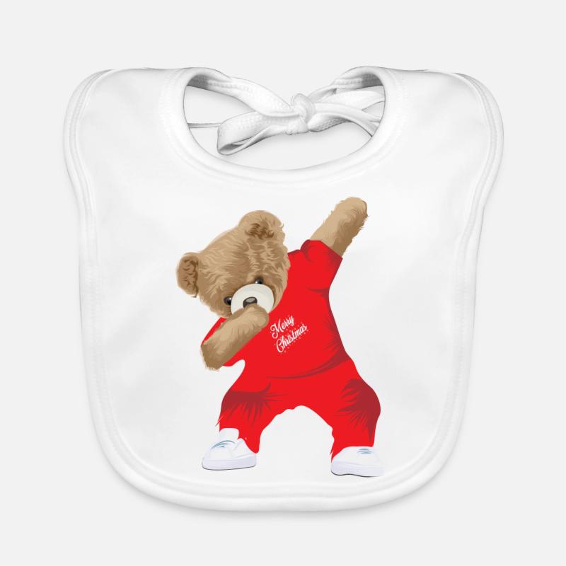 Dabbing Teddy Baby Bio-Lätzchen