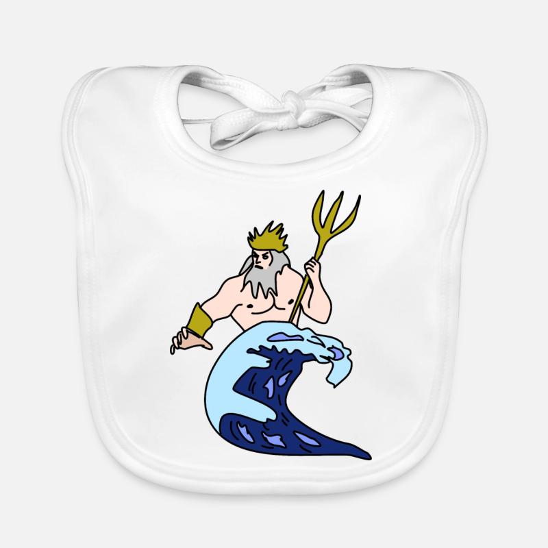 Zodiac sign Aquarius Organic Baby Bibs