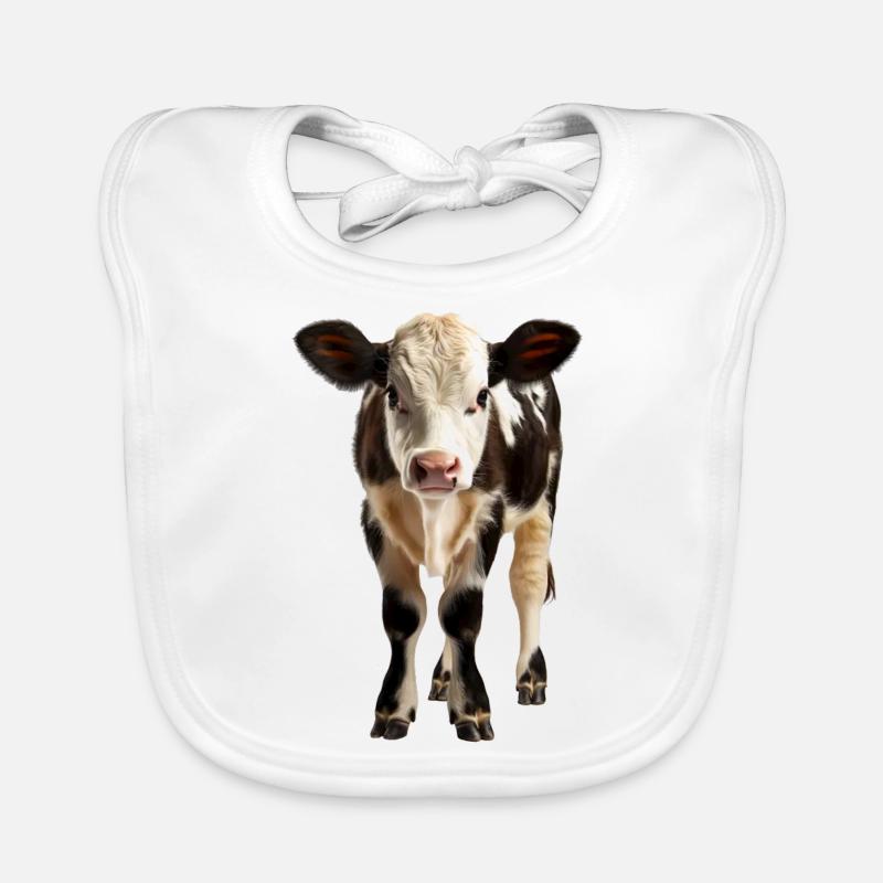 A young calf Organic Baby Bibs