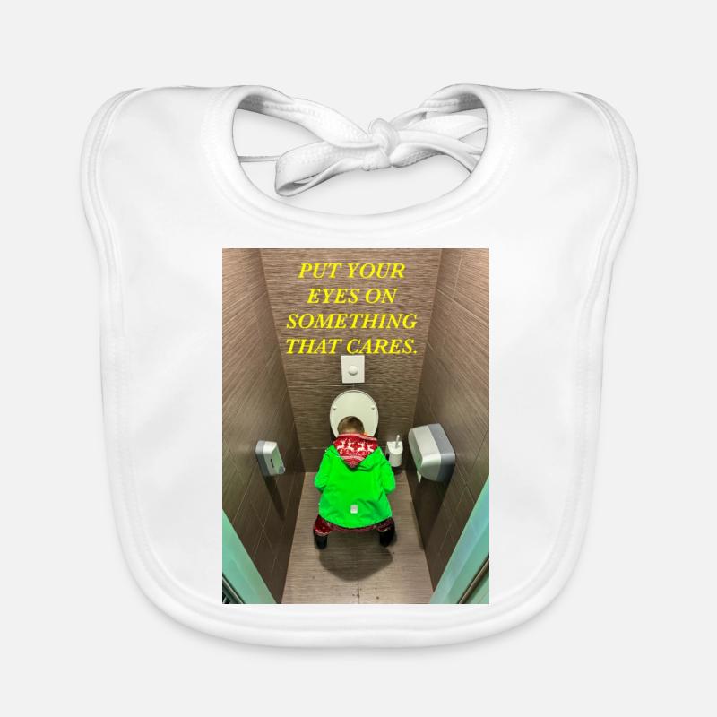 Put your eyes on something that cares. Organic Baby Bibs