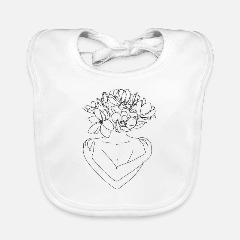 Self Love / V-Day / Printed on the back only Organic Baby Bibs