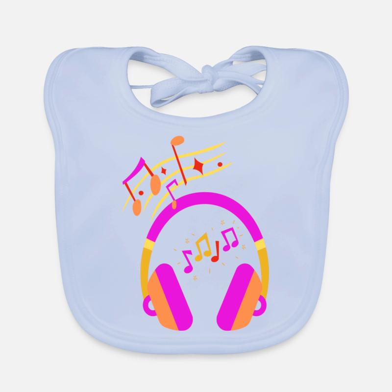 Personal Music Organic Baby Bibs