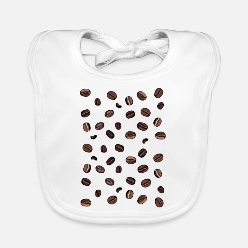Kaffee Bohnen Baby Bio-Lätzchen