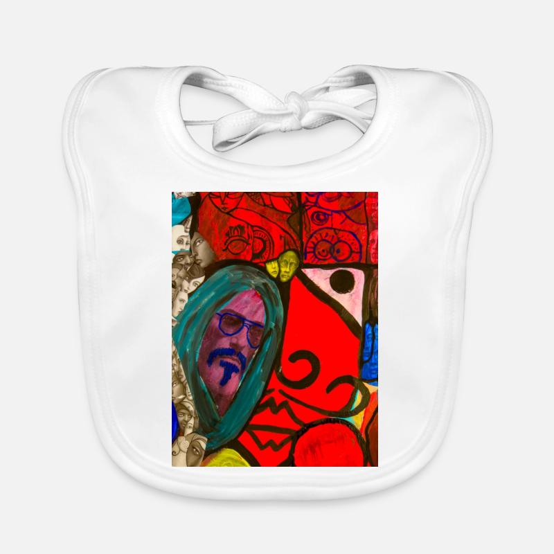 Kunstvolles Design Baby Bio-Lätzchen