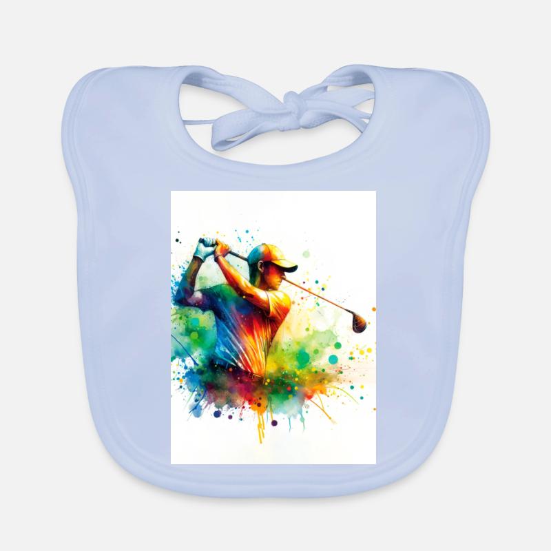 Golfer Organic Baby Bibs