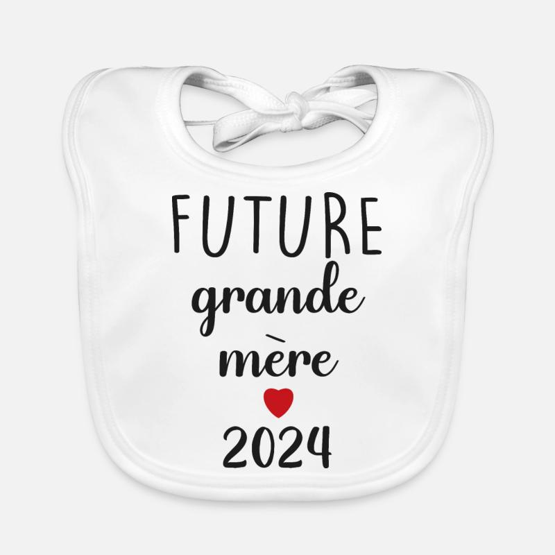 Futur grande mère - 2024 Bavoir bio Bébé