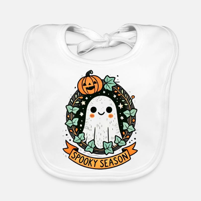 Saison effrayante Bavoir bio Bébé