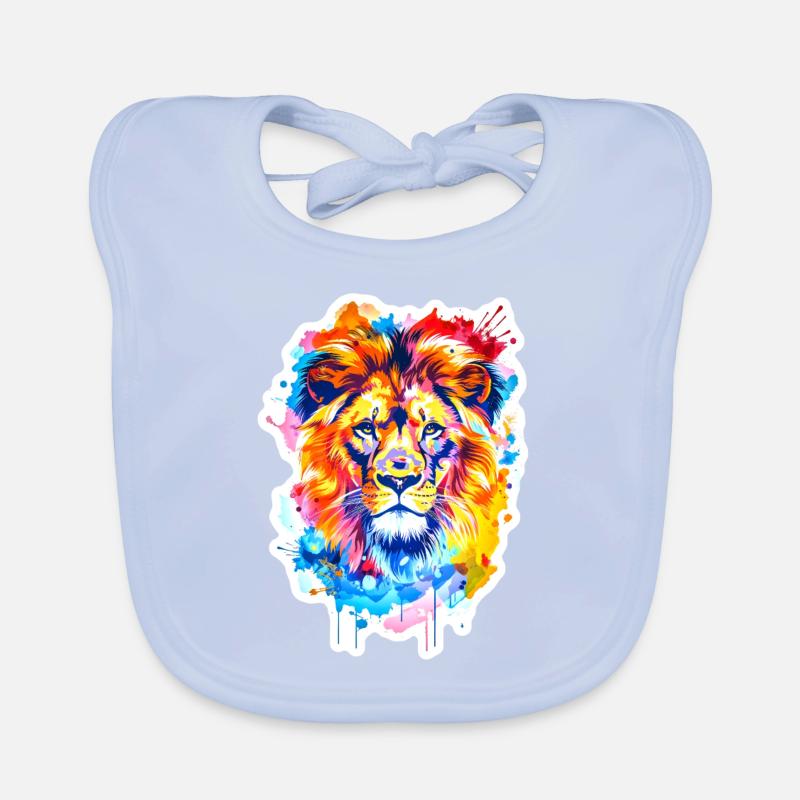 Conception du lion Bavoir bio Bébé