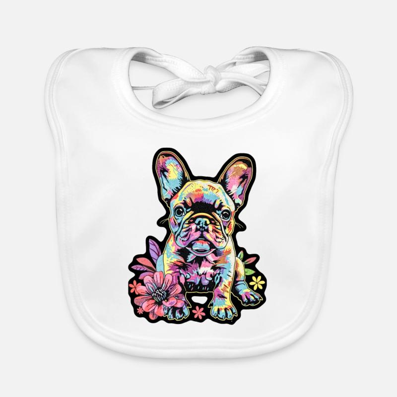 Bouledogue mignon Bavoir bio Bébé