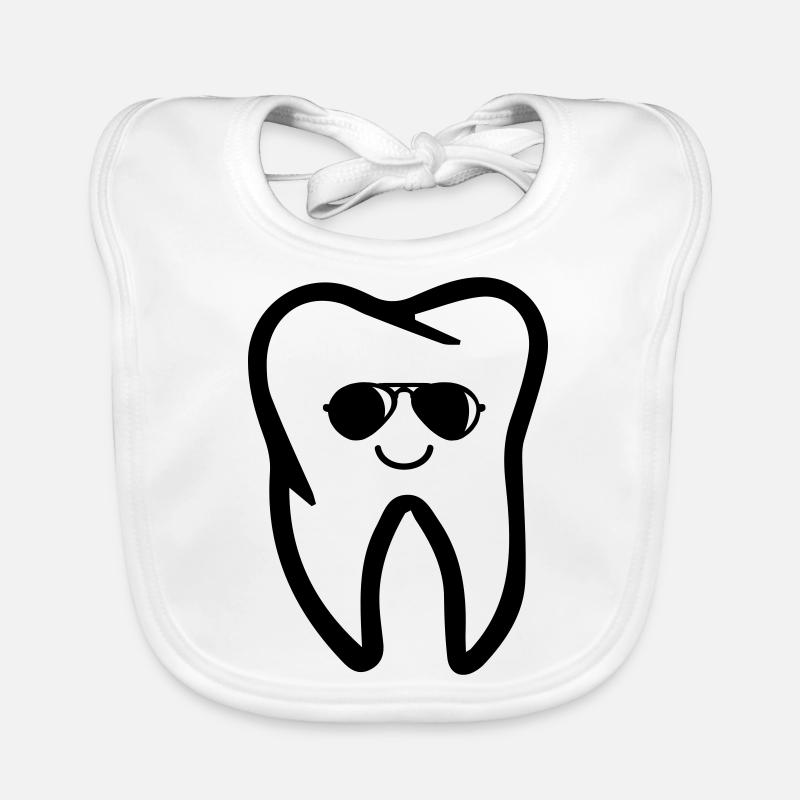 Tooth Sunglasses Organic Baby Bibs